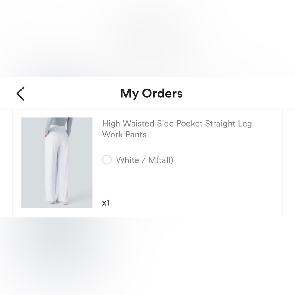 Halara White High Waisted Pants - Picture 3 of 3